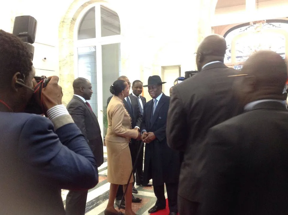 Images du point de presse du PR Alassane Ouattara